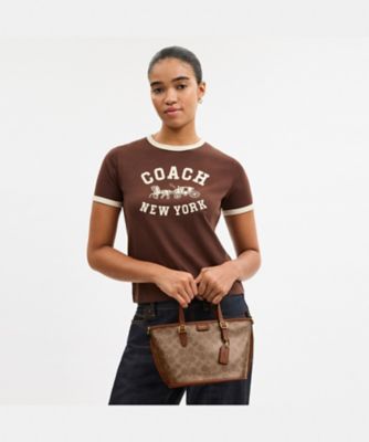 タクシー トート バッグ 21・シグネチャー キャンバス | COACH